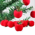thumbnail image 2 of Doce manzanas navideñas cuelgan en el escaparate del árbol de Navidad para mostrar la decoración de la fiesta, 2 of 5