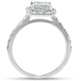 thumbnail image 3 of Pompeii 2 Ct Diamond Princess Cut Halo Engagement Ring 14k White Gold (H/I,SI1-SI2), 3 of 4