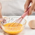 thumbnail image 6 of VMWMSSR Mini Silicone Egg Beater, Non-Stick Non-Scratch Whisk, Easy Clean Mixing Tool For Kitchen Cooking, Baking And Stirring(Pink-16.8X2cm), 6 of 7