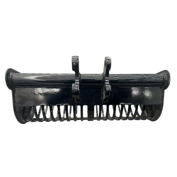 600mm Screening Bucket Attachment | 24 Inch Excavators Soil Sieving Bucket | Screening Skeleton Bucket Attachments, Bucket Screening for Small Excavators Filtering and Sorting Materials