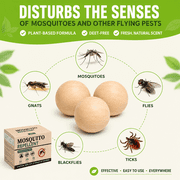 MosquitoRepellent for Patio - MosquitoRepellent Indoor & Outdoor Protection - Mosquito Deterrent for Yard - Mosquito Control for Rooms, Keep Mosquitos Away for Camping - 36 Balls