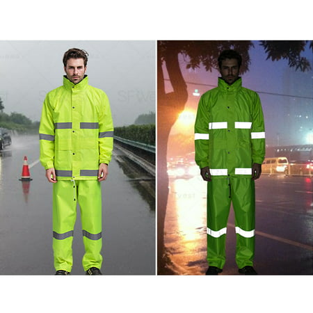 SFVest High Visibility Reflective Rainwear Suit Luminous Safety ...