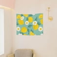 thumbnail image 4 of Bingfone Lemons Chamomile Flowers And Leaves Tapestry Wall Hanging Decor For Living Room Bedroom Dorm Classroom Office Decor 29x37 Inch, 4 of 9