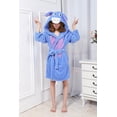thumbnail image 3 of Bata de baño de una pieza con dibujos de ardillas y animales de algodón y lana, ropa de panda de manga larga para hombres y mujeres, 3 of 5