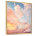 thumbnail image 2 of Designart "Peach Sky Photo Astral Euphony II" Landscape & Nature Floater Framed Canvas Print, 2 of 7