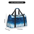 thumbnail image 3 of Rateoe Blue Glitter Sparkles Pattern Gym Bag for Women, Duffle Bag for Travel with Wet Pocket, Carry on Weekender Bags for Women, Water Resistant Travel Bag Duffel Bag, 3 of 7