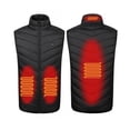 thumbnail image 1 of Chaleco calefactor recargable con 4 zonas de calentamiento (negro - XXL), 1 of 5