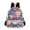 Gnomes with USA Flag, variant on JIALIOU Mini Backpack Purse for Women Quilted Casual Daypack Small Travel Shoulder Bag, Leopard Walking Through Flowers