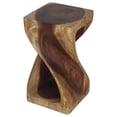 thumbnail image 5 of Original Wood Twist Accent Stool 10 X 10 X 18 In High Walnut Oil, 5 of 7