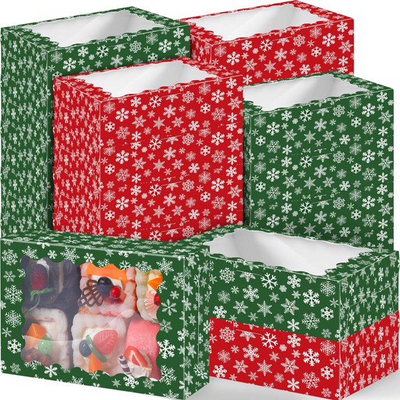 Cajas de galletas navideñas Gersoniel, 100 unidades, 22 x 15 x 7 cm
