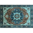 thumbnail image 1 of Ahgly Company Indoor Rectangle Oriental Light Blue Industrial Area Rugs, 2' x 5', 1 of 4