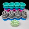 thumbnail image 2 of 6786 4 molde de silicona para jabón de masaje con puntos convexos molde ovalado para pastel de mousse vela perfumada molde de jabón manual oso de fresa Hogar, 2 of 6