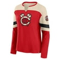 thumbnail image 2 of Women's Fanatics  Red Chicago Blackhawks 2025 NHL Winter Classic Frozen Long Sleeve Notch Neck T-Shirt, 2 of 3