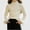 White, variant on Afuyipoi Girls Feather Cuff Ribbed Turtleneck Pullover Sweater 100% Cotton for Kids Size 0-12Y Holiday Style Red Size 3T
