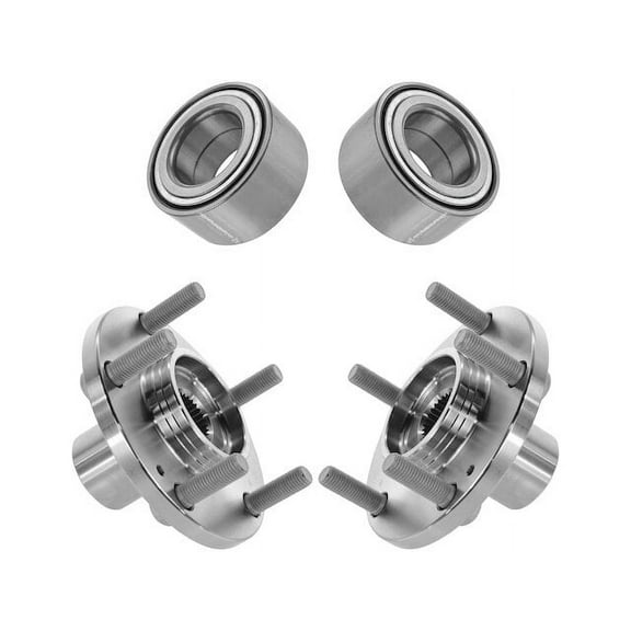 Front Wheel Hub and Bearing Kit 4 Piece - Compatible with 2005 - 2008 Hyundai Tucson 2006 2007