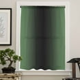 thumbnail image 4 of Green Black Ombre Semi Sheer Curtains Drapes for Living Room, Bedroom, French Doors Window 72 Inches Long, Modern Gradient Abstract Art Rod Pocket Chiffon Curtain Drapery Voile Draperies Panel, 4 of 6