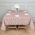 thumbnail image 3 of Pink Christmas Gingerbread Pattern Square Tablecloth,Waterproof Square Table Cover,Wipeable Spillproof Washable Table Cover for Home Kitchen Party Decor 52"x52"(132x132cm), 3 of 6