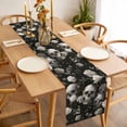 thumbnail image 3 of Halloween Skull Table Runner - 72 Inch Long, Kitchen Dining Table Runner Dresser Scarves, Retro White Rose Flower Horror Fall Farmhouse Decor for Coffee Tables Wedding Party Banquet, 3 of 8
