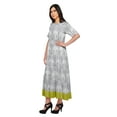 thumbnail image 2 of Moomaya Robe Kurti Tunique Longue Ligne A pour Femmes, Manches au Coude, Kurti Décontractée Imprimée, 2 of 5