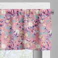 thumbnail image 5 of Ambesonne Vintage Valance & Curtain, Butterflies Blossoms Art, 55"x30", Pale Pink and Dark Coral, 5 of 7