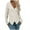 Beige, variant on Plus Size Sweater Tops On Seasonal Women's Winter Solid Long Sleeve Pullove V-Neck Sweater Tops Khaki 8(L)