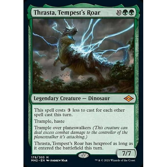 MtG Modern Horizons 2 Mythic Rare Thrasta, Tempest's Roar #178