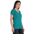 thumbnail image 2 of Inkmeso V Neck Basic Tee Classic fit short sleeves Tshirt For Women Summer Cotton Tops XS,3XL, 2 of 8
