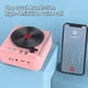 thumbnail image 4 of Altavoz Bluetooth, reproductor de discos de audio Bluetooth, sonido Bluetooth inalámbrico, retro creativo, mini altavoz portátil con inserción de tarjeta, subwoofer pequeño, regalo de audio Bluetooth, 4 of 7