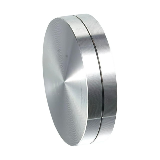 Rongfmy Rotating Turntable Bearing Accessory Aluminum Round Rotary Disc for Dining Table 12cmx1.9cm