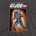 thumbnail image 2 of G.I. Joe Cobra Commander Card Unisex Adult T-Shirt, Charcoal, 4X-Large, 2 of 6