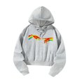 thumbnail image 4 of Sudaderas con capucha informales para mujer, jersey con capucha con cordón, sudadera bonita para mujer, para fiesta, trabajo, mochilero SG, 4 of 8