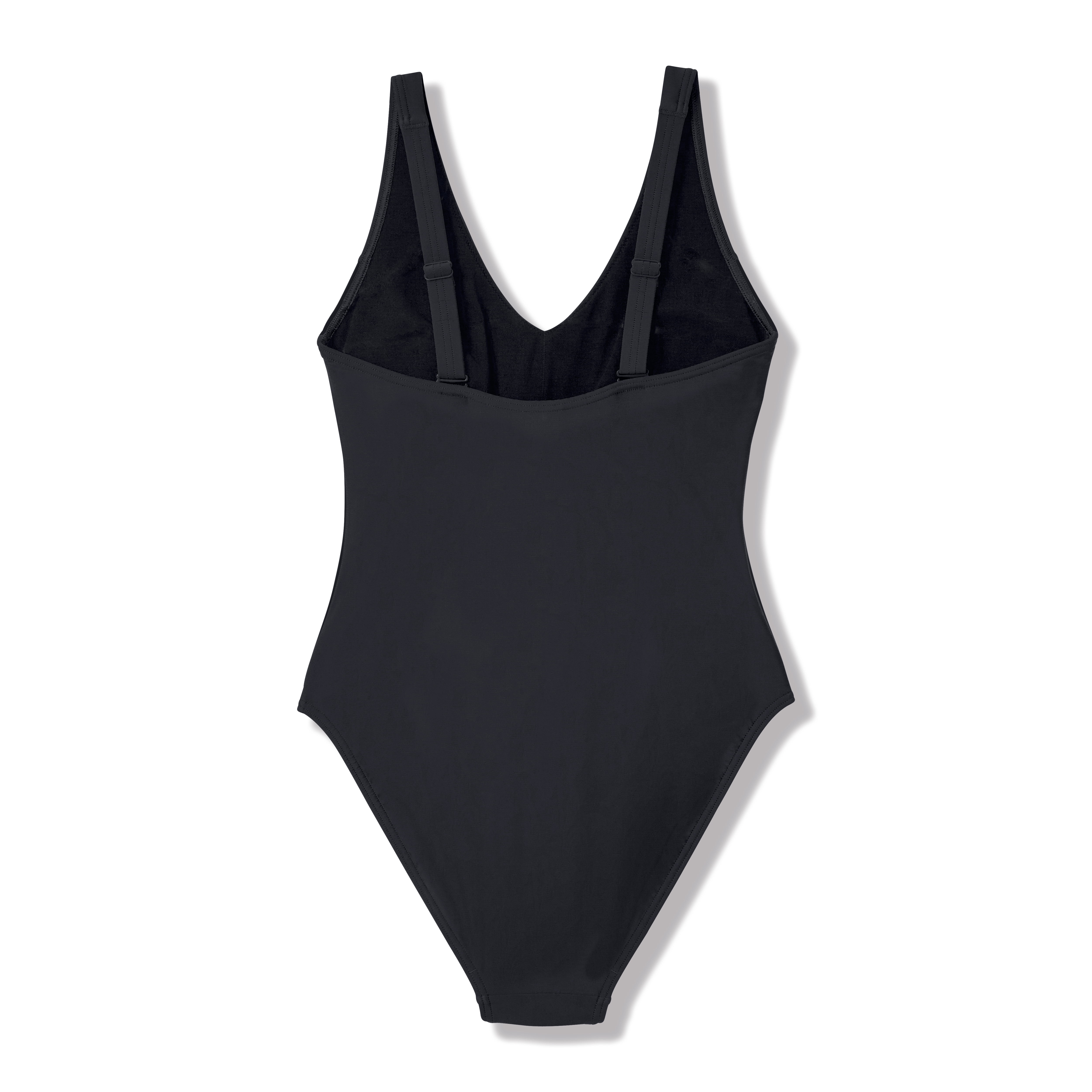 Speedo Women's Colorblock V-Neck One Piece with Adjustable Straps Swimsuit, Sizes XS - XXL