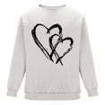 thumbnail image 6 of WREESH Oversized Sweatshirt for Men Crewneck Sweatshirts Loose Casual Heart Graphic Pullover Tops Spring Valentine's Shirt White, 6 of 6
