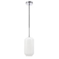 thumbnail image 3 of Living District LD2277C Collier 1 Light Chrome & Frosted White Glass Pendant, 3 of 4