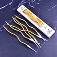 thumbnail image 4 of 6pcs Curve Candles Birthday Candle Party Cake Decoration Threaded Pencil Candle, 4 of 7