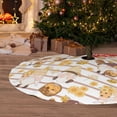 thumbnail image 5 of KLL 48" Christmas Tree Skirt Cute Bee Gnome2 Xmas Tree Skirts Mat for New Year Xmas Holiday Party Indoor Outdoor Home Decoration, 5 of 5