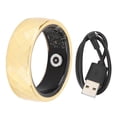 thumbnail image 1 of Bague intelligente, comptage des pas, surveillance du sommeil, étanche, sport, R12M, multifonction, Bluetooth, santé, sport, 18#, 1 of 4