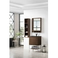 thumbnail image 3 of James Martin Vanities 23.6" Single Vanity Cabinet, Glossy White, Brushed Nickel Composite Top, 3 of 7