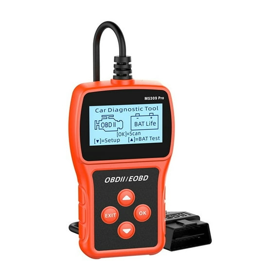 Multi-language Car Diagnostic Tool MS309PRO Check Engine System Live Data Code Reader Battery Tester OBD2 Scanner ,Sturdy and Compact