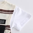 thumbnail image 6 of LNMQLPDBS Baby Boys' Clothing Sets Striped Short Sleeve Crewneck T Shirt with Pocket + Solid Color Shorts 2pcs Outfits Toddler Boys Clothes 3 Year Old Boy Gifts Summer Casual Set for School Daily, 6 of 9