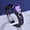 Purple, variant on Women Square Moissanite Couple Ring Multi-Gemstone Ring