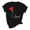 thumbnail image 5 of ICHUANYI Women's T-shirt Valentine's Day Print Shirts Short Sleeve Crew Neck Tops Cloth New Trending, 5 of 5