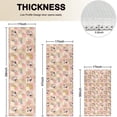 thumbnail image 4 of Beige Cow Checker Pattern Kitchen Rugs Sets Of 3,Kitchen Runner Rugs Non Skid Washable,Decorative Kitchen Floor Mats for Kitchen,Sink,Laundry,17"x30"+ 17"x47" + 17"x59", 4 of 6
