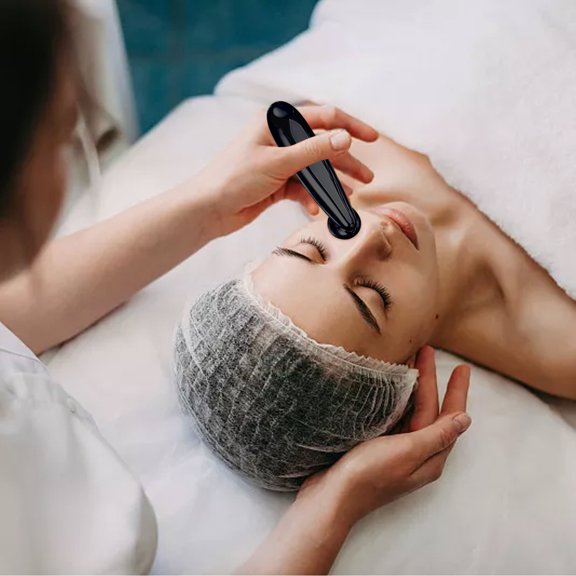 TUTUnaumb Home RF Beauty Instrument Facial Firming And Pulling Instrument RF Photon Skin Rejuvenation Instrument Micro-current Massage Instrument USB Rechargeable-Black