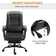 thumbnail image 4 of Vinsetto Indoor Adjustable Height High Back Swivel Office Desk Chair with Massage Option, Black, 4 of 10