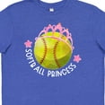 thumbnail image 4 of Inktastic Softball Princess Tiara Youth T-Shirt, 4 of 5