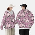 thumbnail image 6 of Fotbe Rose Flowers Men's Women's UPF 50+ Sun Protection Jacket Hooded Cooling Shirt with Pockets Hiking Outdoor Performance-Small, 6 of 9