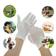 thumbnail image 4 of Unique Bargains 1 Pair Sunblock Mittens Floral Sun Block Driving Gloves for Women White, 4 of 5