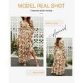 thumbnail image 6 of SHEWIN Women's Maxi Dresses with Long Sleeve Bohemian Floral Loose Casual High Waist Boho Printed Maxi Dress Beach Party Dress S, 6 of 11