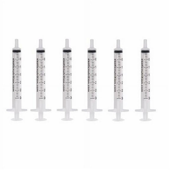 Exotic Nutrition 3mL Slip-Tip Syringe 6 pack